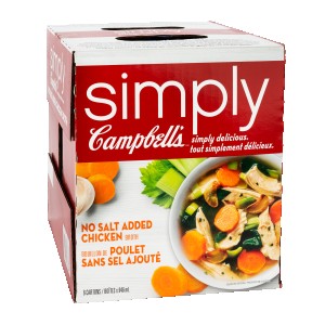 Simply Campbells No Salt Added Chicken Broth